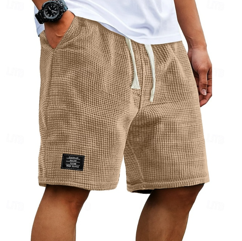 Hazel | Homem Calções Waffle Relaxed Fit