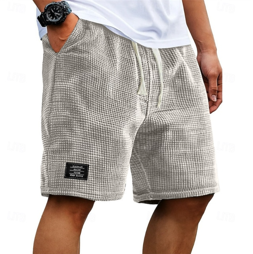 Hazel | Homem Calções Waffle Relaxed Fit