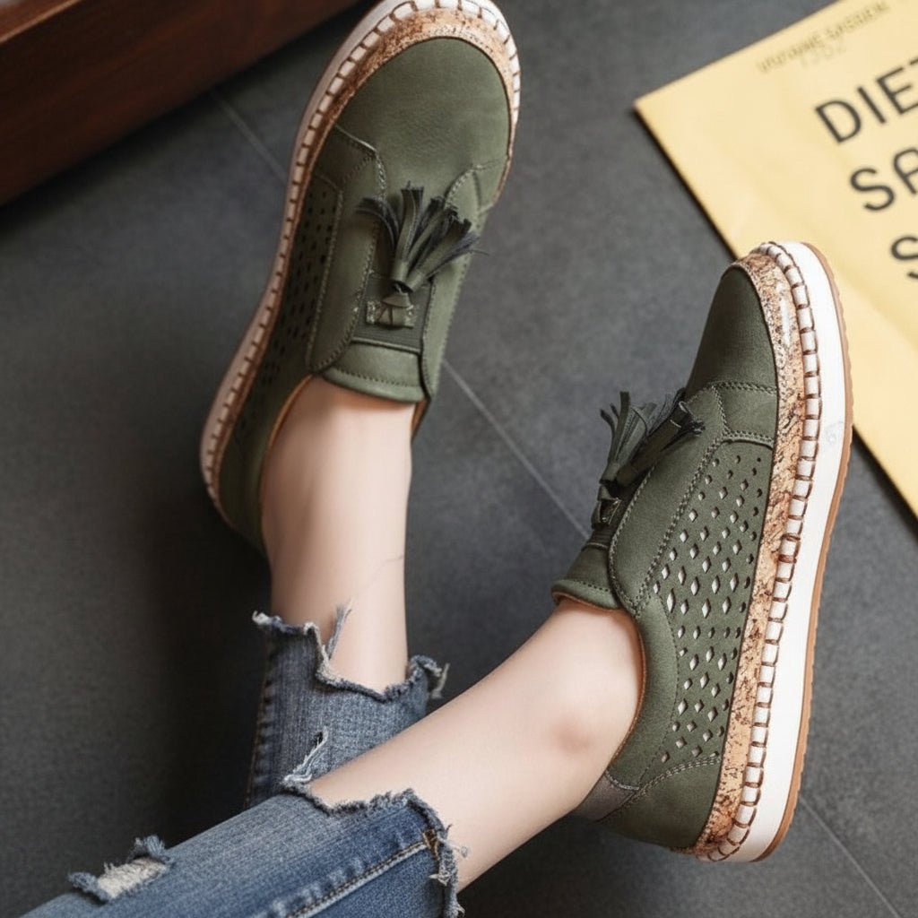 Rhea | Sapatos sem cordões femininos, com amortecimento, para caminhada