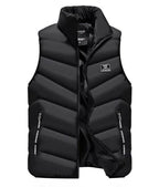 Marlow | Colete Masculino Puffer Acolchoado com Gola Alta