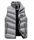 Marlow | Colete Masculino Puffer Acolchoado com Gola Alta