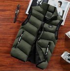 Marlow | Colete Masculino Puffer Acolchoado com Gola Alta
