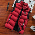 Marlow | Colete Masculino Puffer Acolchoado com Gola Alta