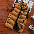 Marlow | Colete Masculino Puffer Acolchoado com Gola Alta
