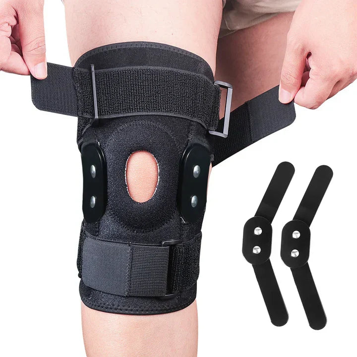 Lena | Joelheira Articulada Ajustável | Suporte e Estabilidade | Neoprene Respirável