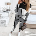 Nina | Conjunto Feminino 2 Peças | Camisola Gola Redonda e Calça | Casual, Conforto