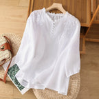 Sabine | Blusa Feminina Bordada Relaxed