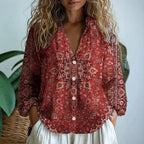 Dione | Blusa Feminina Estampa Natural Relaxada