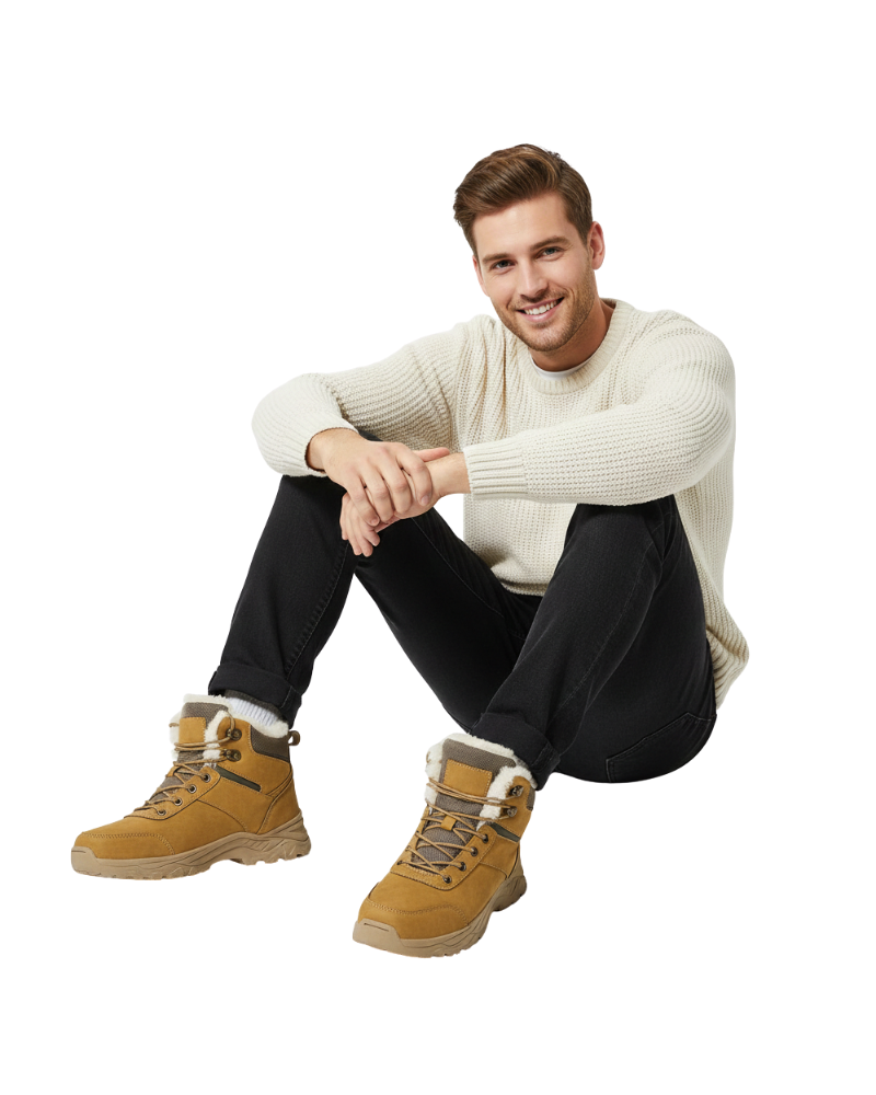 Hazel | Homem Botas de Inverno Forro Antiderrapante
