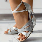 Sapatos de Dança Latina Femininos | Sola de Camurça, Salto 5,5cm