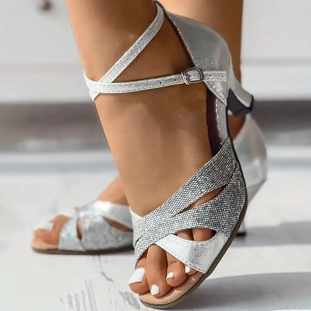 Sapatos de Dança Latina Femininos | Sola de Camurça, Salto 5,5cm