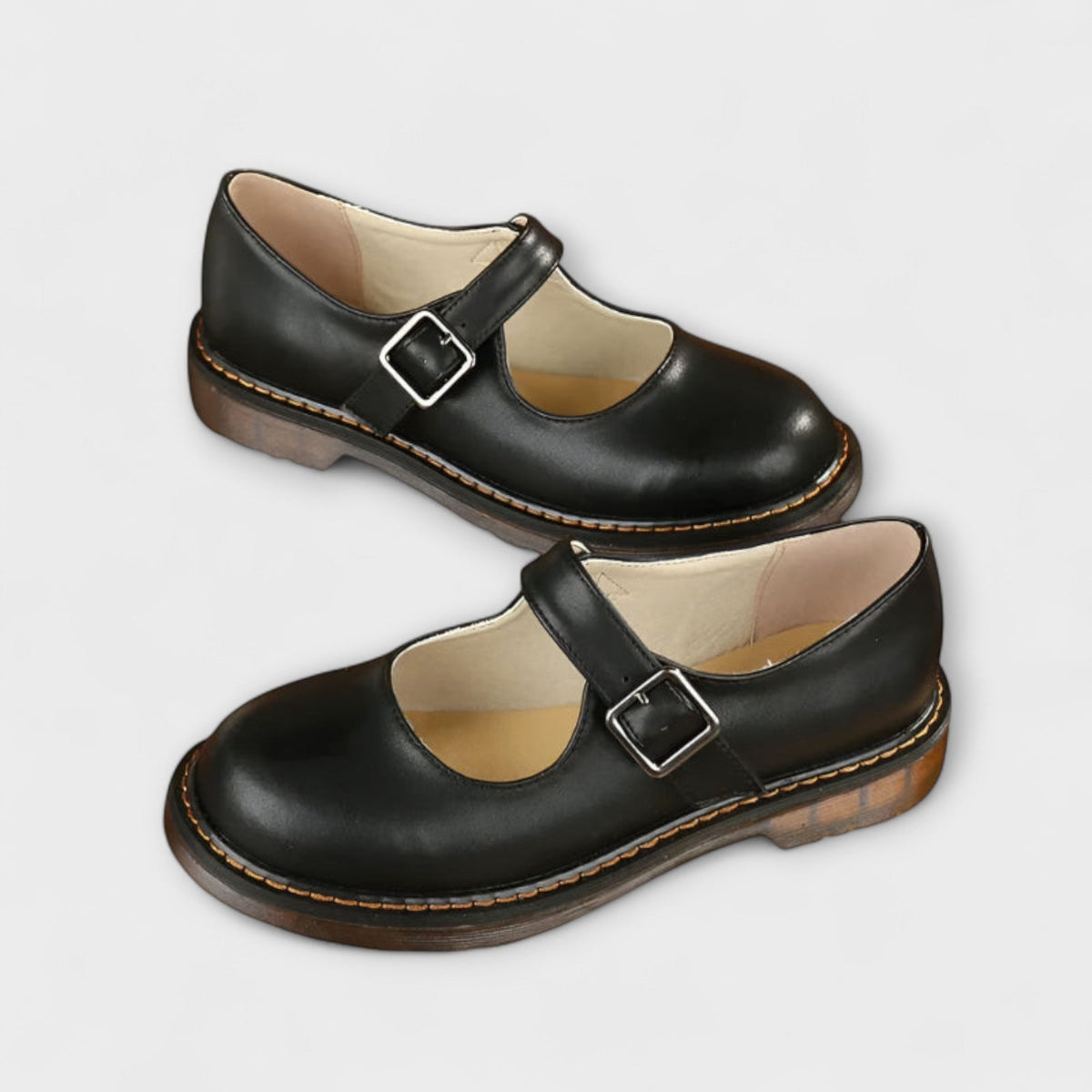 Zelda | Sapatos Mary Jane Femininos Bico Redondo com Fivela