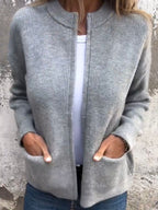 Cardigan Feminino | Tricô Macio, Confortável | Manga Longa Casual