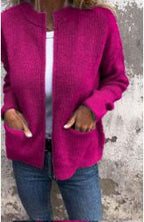 Cardigan Feminino | Tricô Macio, Confortável | Manga Longa Casual