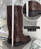 Botas Marrom | Salto Confortável, Forro Térmico