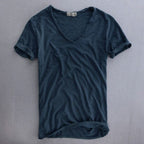 Iris | Homem Camiseta Algodão Decote V Slim Fit