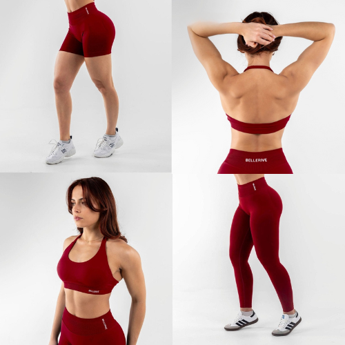 Opal | Conjunto Desportivo Push-Up 3 Peças | Modelador, Confortável | Legging, Top e Short