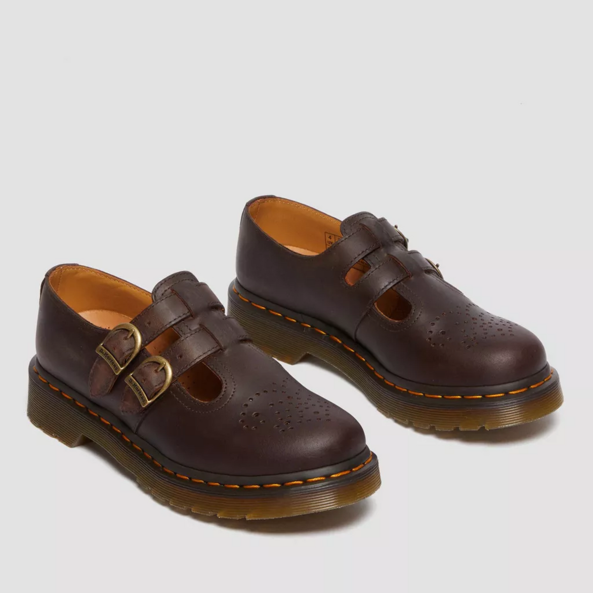 Sapatos de Verão Sandálias Mary Jane Couro Dupla Fivela Femininos
