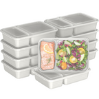 Marlow | Recipientes Alimentares Reutilizáveis | Conjunto 20 Peças, 2 Compartimentos | Sem BPA