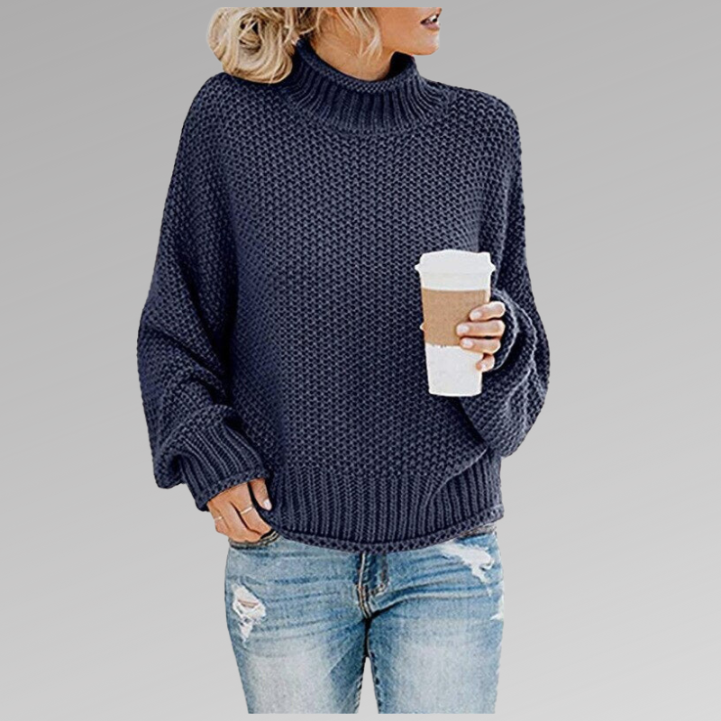 Nina | Camisola Feminina Gola Alta Malha