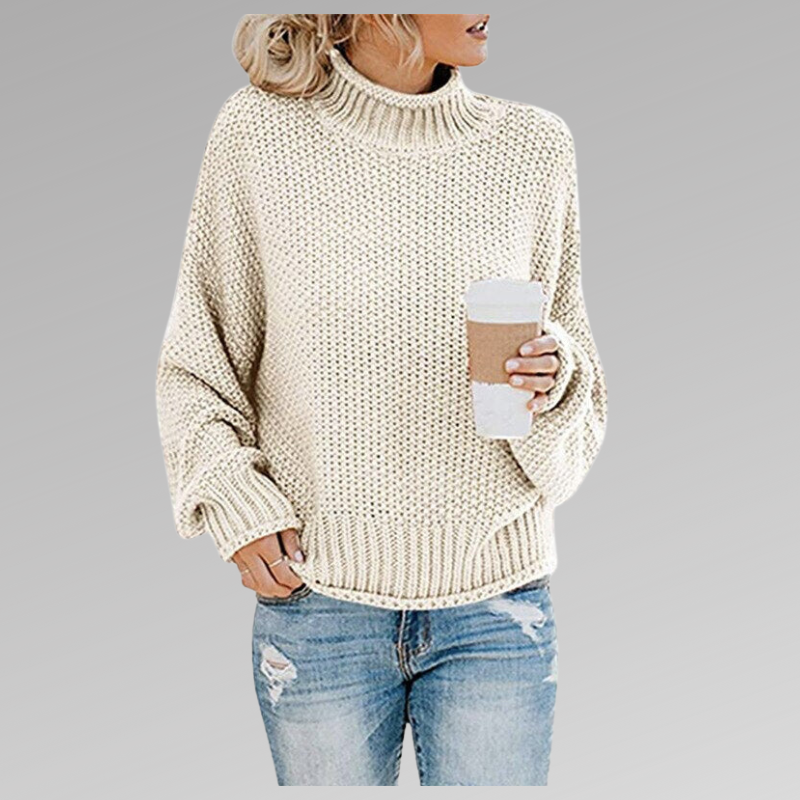 Nina | Camisola Feminina Gola Alta Malha