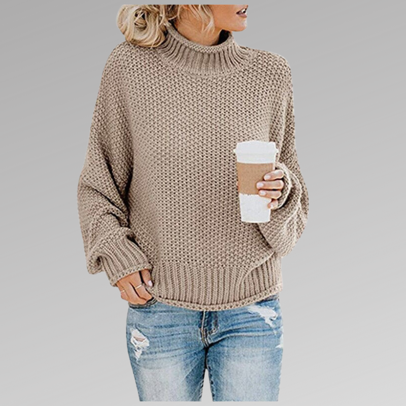 Nina | Camisola Feminina Gola Alta Malha