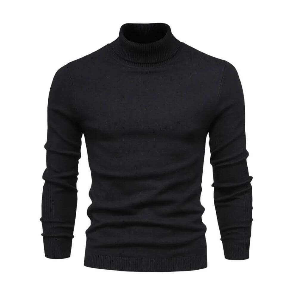 Calla | Homem Camisola Canelada Gola Alta Quente