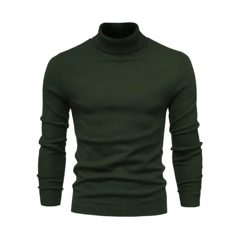 Calla | Homem Camisola Canelada Gola Alta Quente