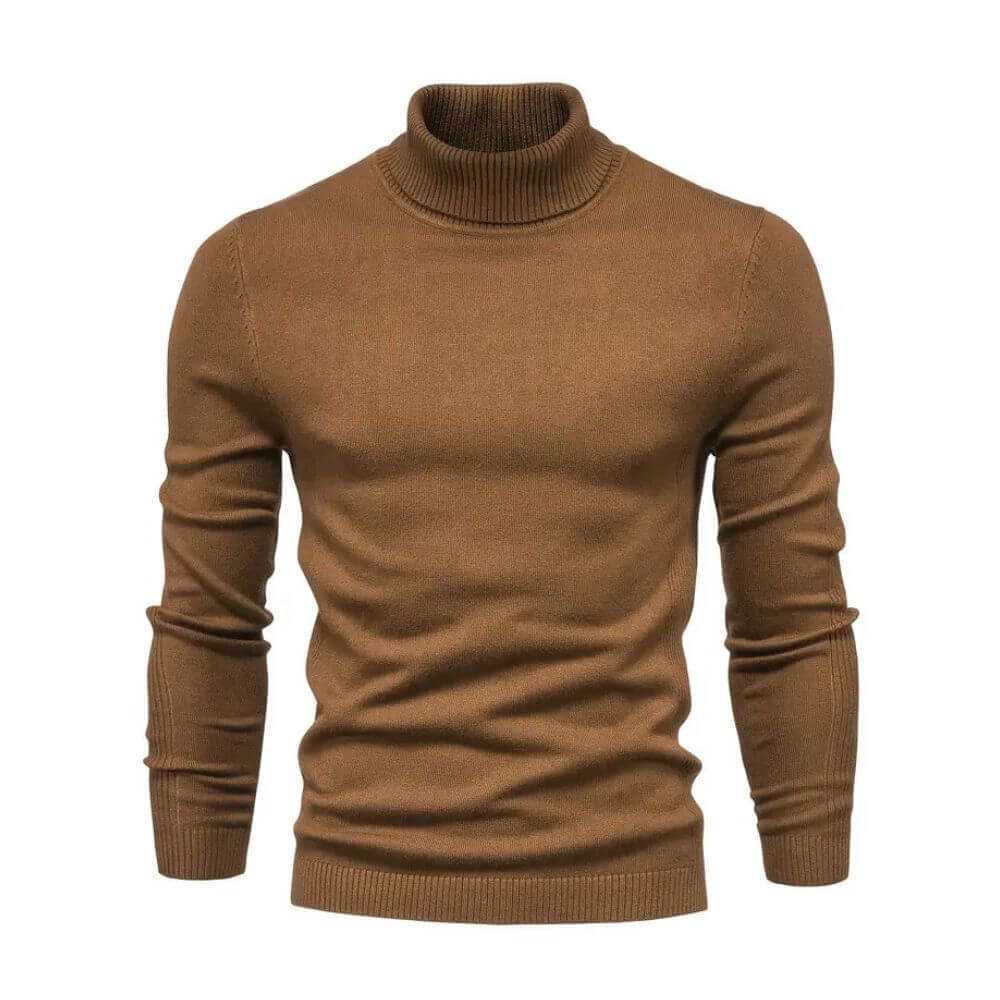 Calla | Homem Camisola Canelada Gola Alta Quente