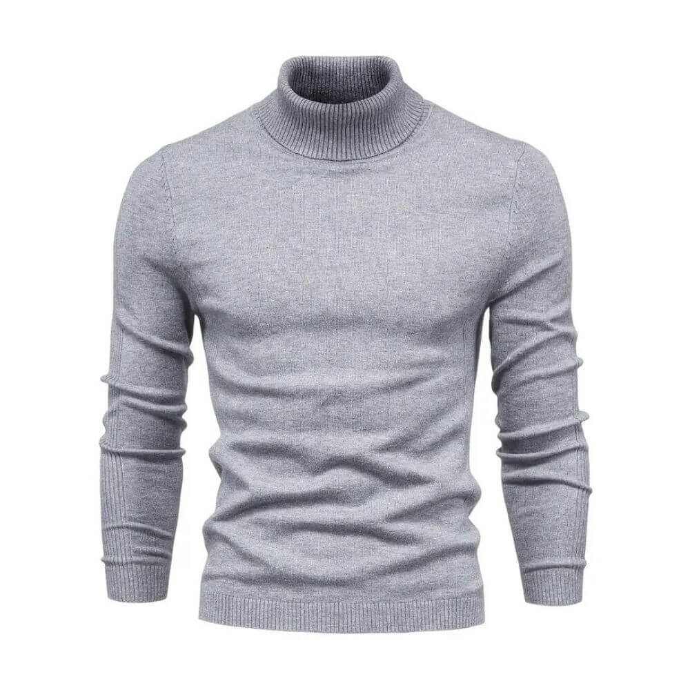 Calla | Homem Camisola Canelada Gola Alta Quente
