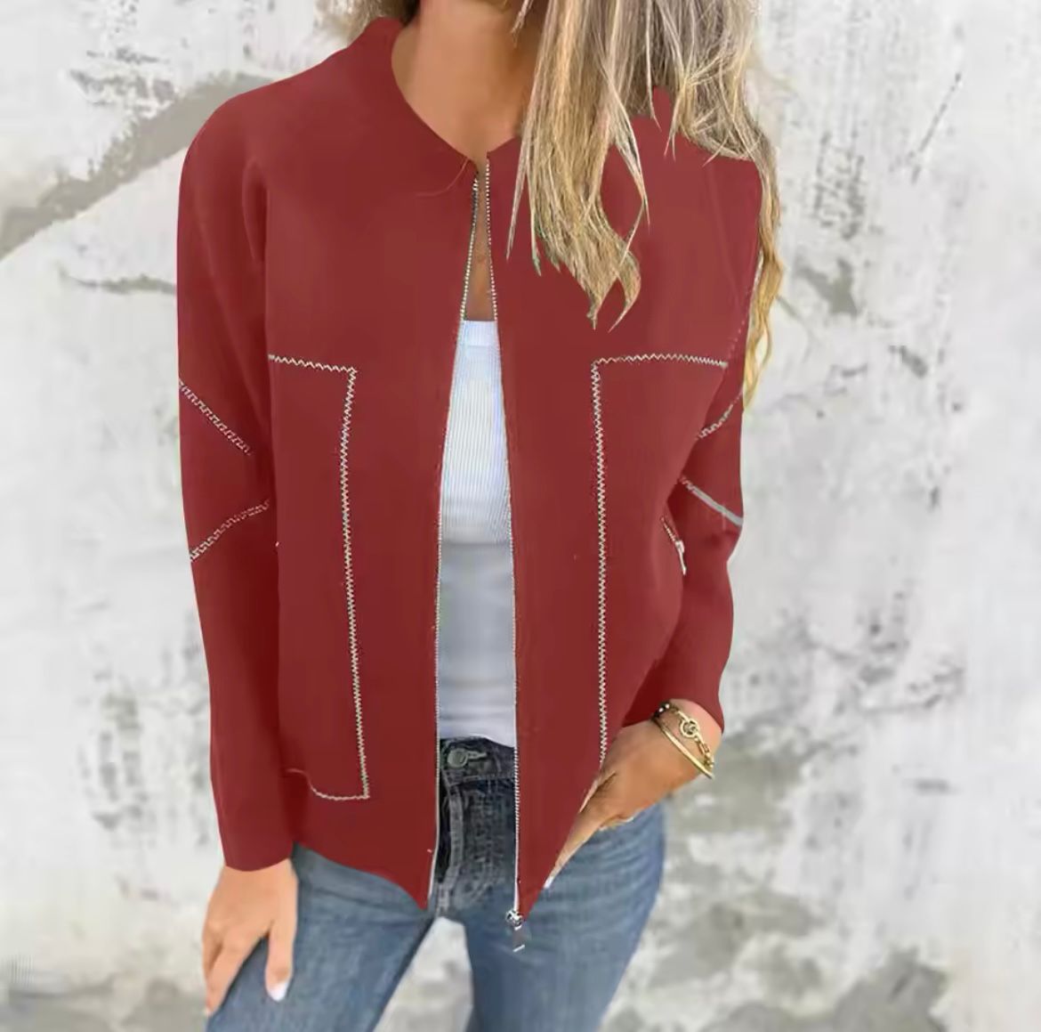 Wren | Casaco Feminino com Fecho de Correr Impermeável Forrado