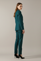 Conjunto Feminino Blazer e Calça Reta Botão
