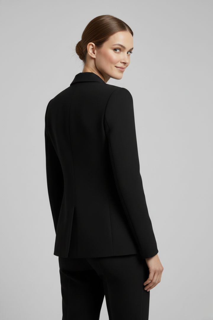Ximena | Mulher Blazer Duplo Abotoamento Botões Dourados