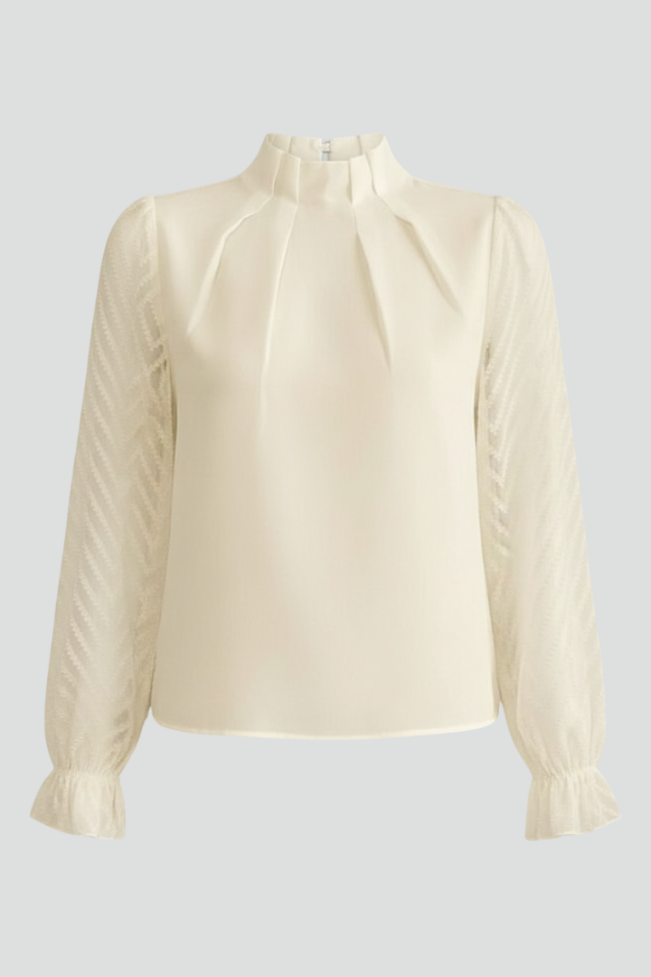 Lux | Blusa Feminina Manga Longa Decote Franzido