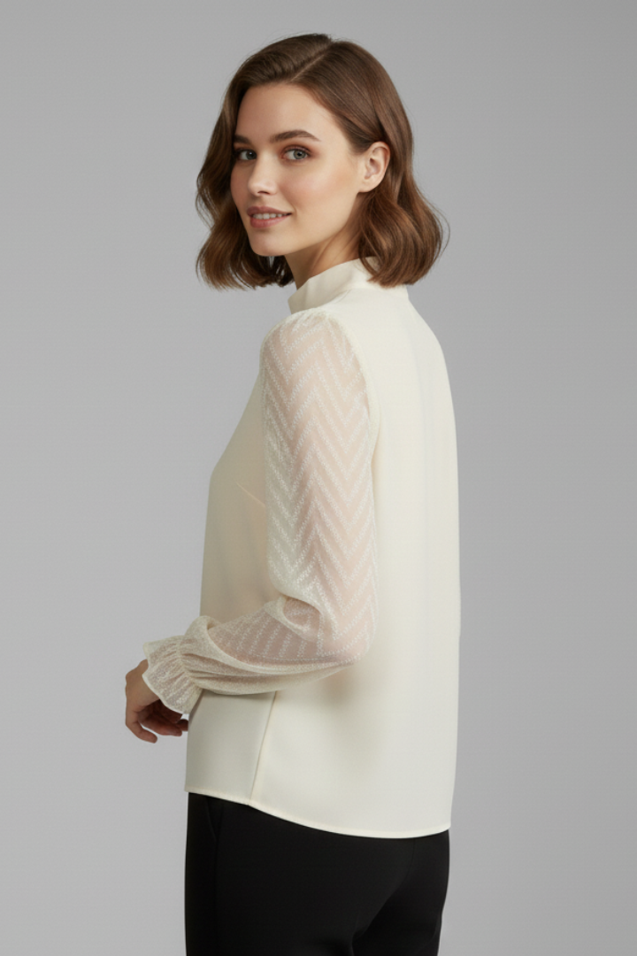 Lux | Blusa Feminina Manga Longa Decote Franzido