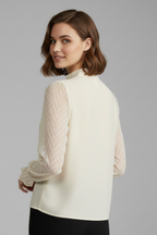 Lux | Blusa Feminina Manga Longa Decote Franzido