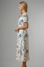 Ottoline | Vestido Midi Feminino Floral Decote V