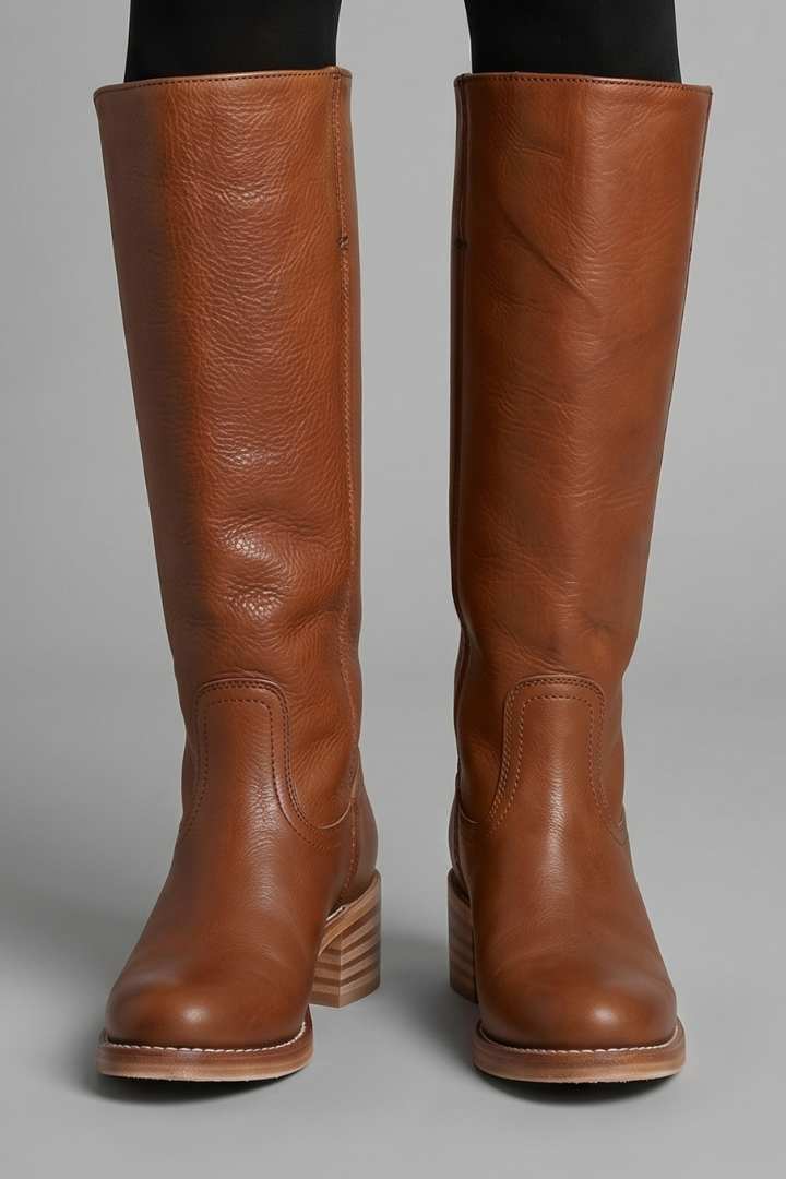 Delphine | Botas Ortopédicas Femininas Cano Médio Salto Bloco