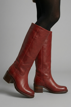 Delphine | Botas Ortopédicas Femininas Cano Médio Salto Bloco