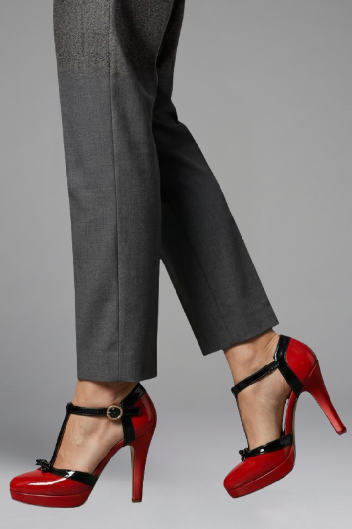 Mila | Sapatos de Salto Femininos Ortopédicos Tira em T