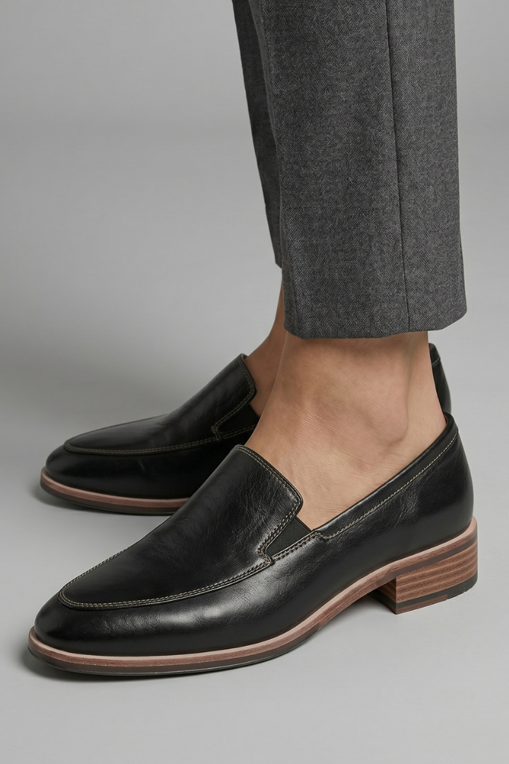 Nora | Mocassins Ortopédicos Femininos Bico Fino Salto Baixo