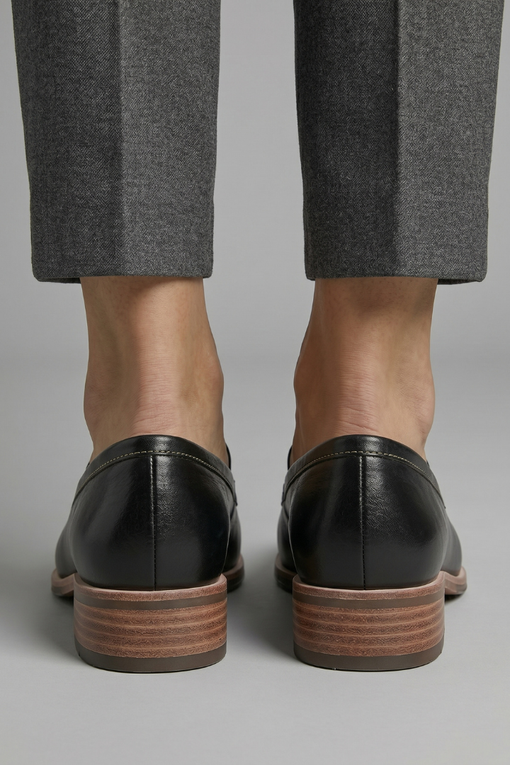 Nora | Mocassins Ortopédicos Femininos Bico Fino Salto Baixo