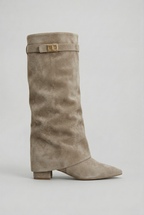 Botas Cano Alto com Salto Bloco Mulher