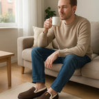 Kira | Homem Loafer Lã Sintética Slip-On Quente