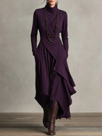 Hazel | Mulher Vestido Maxi Manga Longa