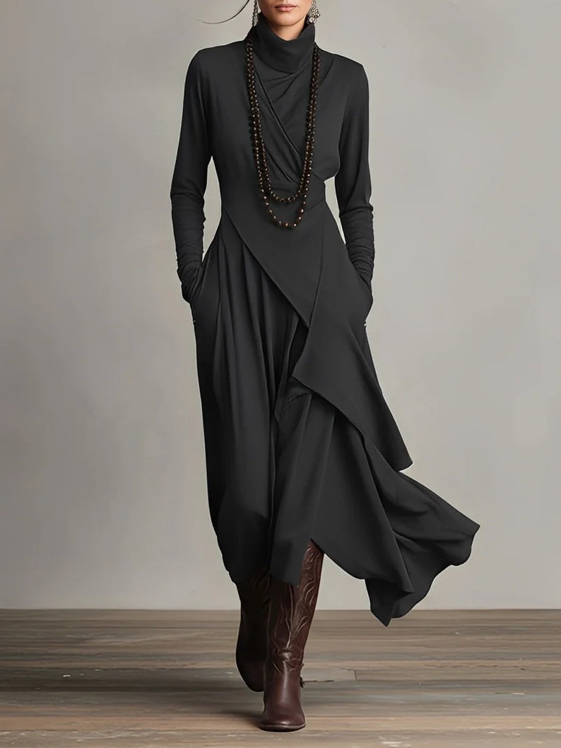 Hazel | Mulher Vestido Maxi Manga Longa