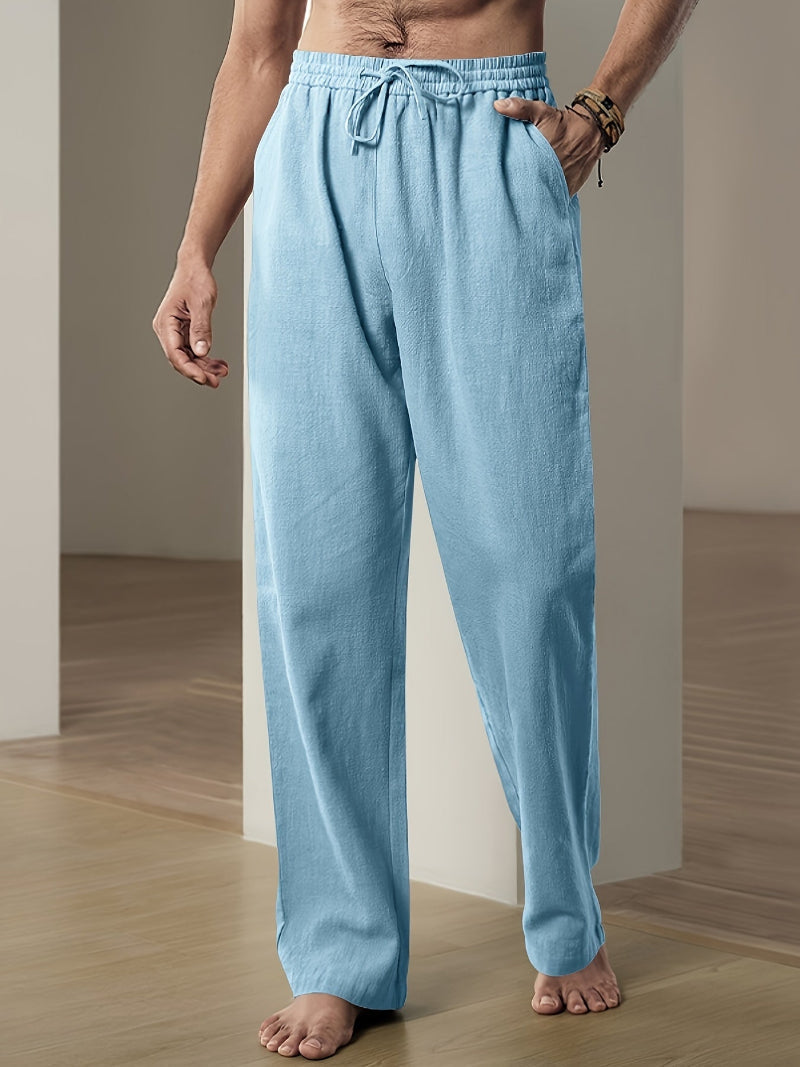 Giselle | Calças Homem Cintura Elástica Cordon Straight Fit