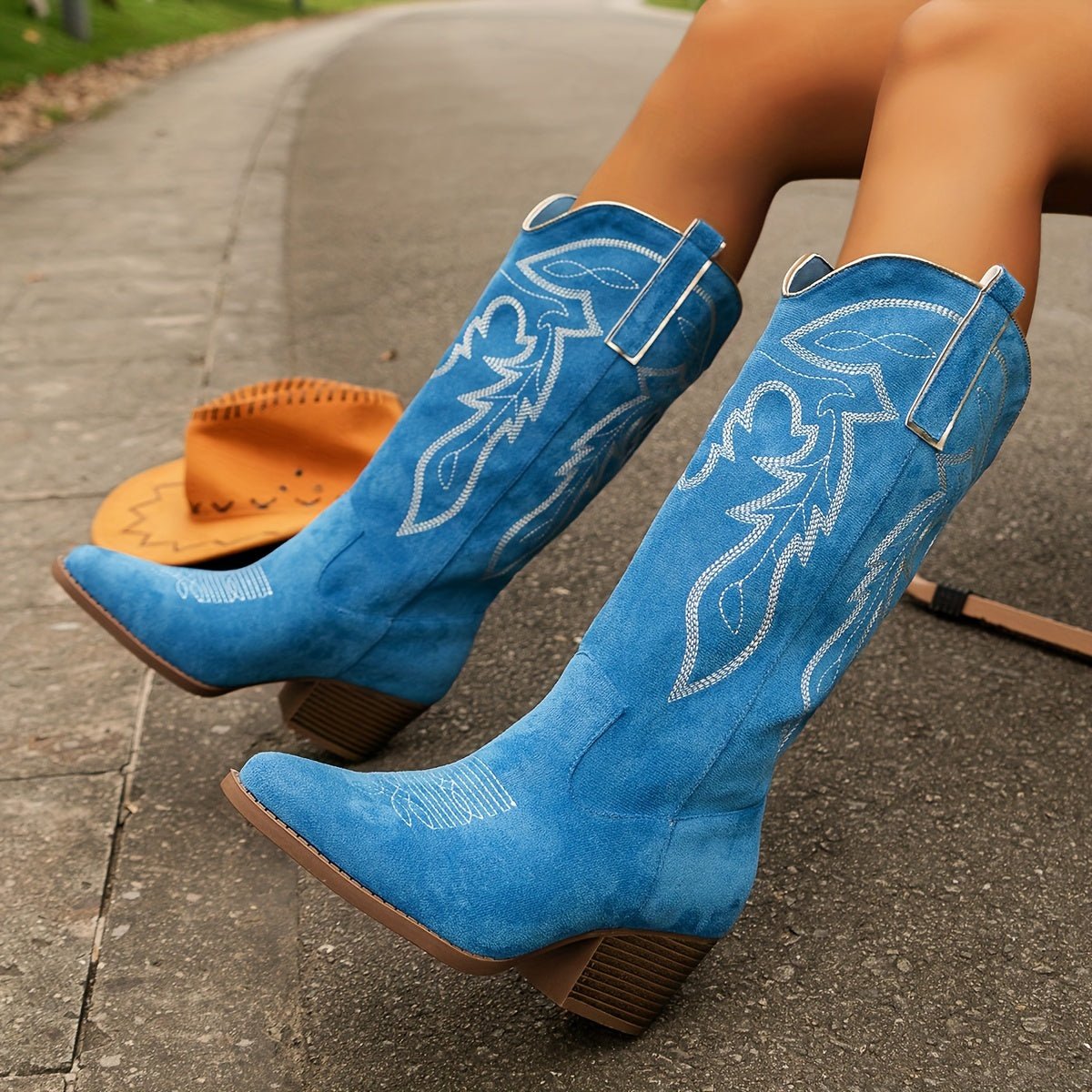 Kestrel | Botas Cowboy Femininas com Bordados Western