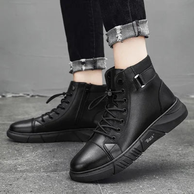 Botas de Pele para Homem | Preto