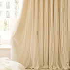 Sabine | Cortinas Blackout | Estilo Princesa Francês, 2 Peças | Quarto e Sala